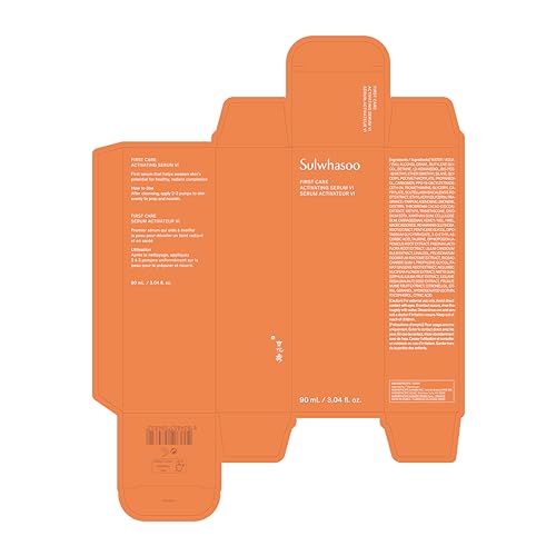 Sulwhasoo First Care Activating Serum - Skin Barrier Strengthening Anti-Aging Face Serum, Visibly Plumps & Hydrates, Reduces Visible Fine Line & Wrinkles, Vitamin C, Korean Skincare