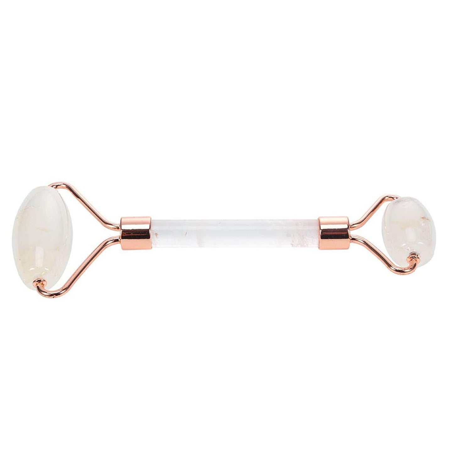 Natural Jade Roller for Face - Aging Wrinkles, Puffiness Facial Skin Massager Treatment Therapy - Premium Jade Stone, by Crystal Lemon (Rose Quartz)