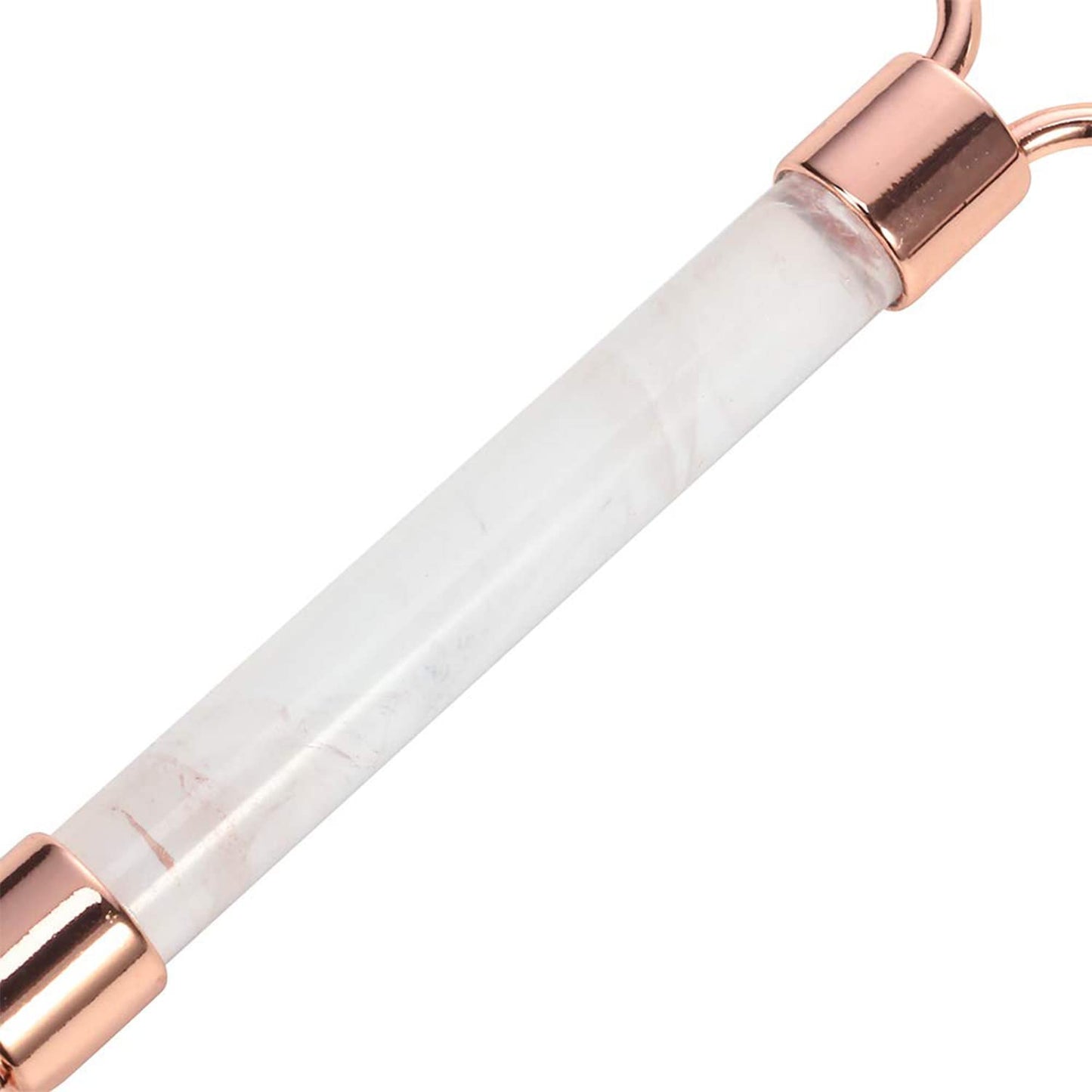 Natural Jade Roller for Face - Aging Wrinkles, Puffiness Facial Skin Massager Treatment Therapy - Premium Jade Stone, by Crystal Lemon (Rose Quartz)