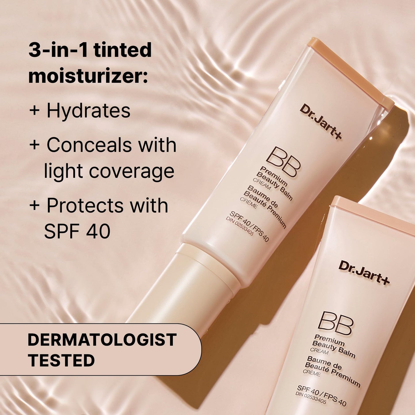 Dr.Jart+ Premium BB Tinted Moisturizer with SPF 40 and Niacinamide | bb cream | Korean Skin Care