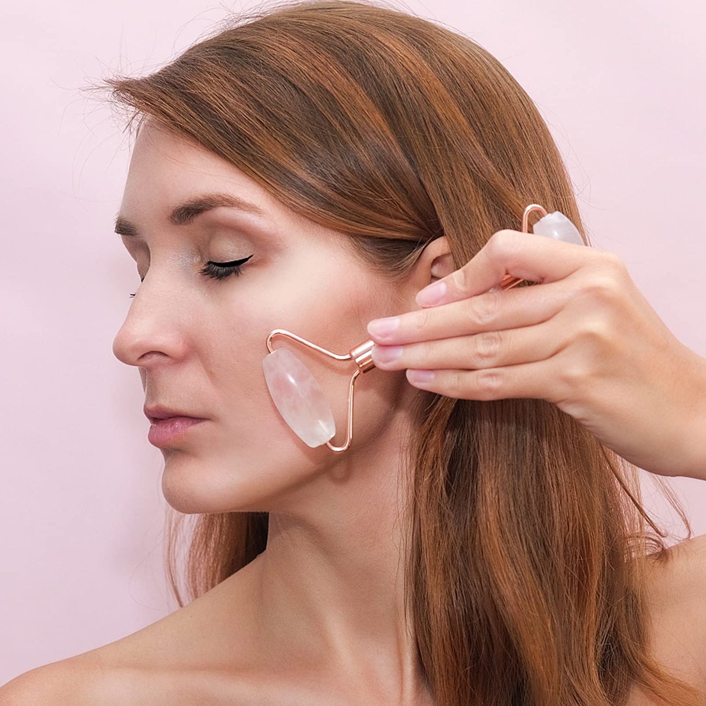 huefull Gua Sha Facial Tools & Jade Roller Set for Skin Care, Reduce Puffiness and Improve Wrinkles, Guasha Tool for Face, Gua Sha Stone Self Care Gift for Woman Man, Christmas Gifts