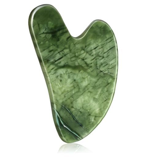rosenice Gua Sha Facial Tools Guasha Tool Gua Sha Jade Stone Manual Massage Sticks for Jawline Sculpting and Puffiness Reducing for Face Body Relieve Muscle Tensions Reduce Festive Gifts