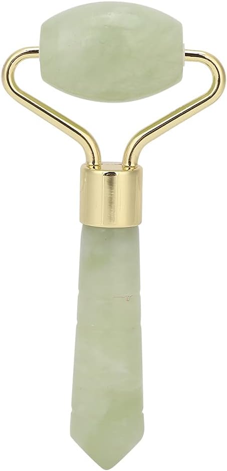 Jade Stone Facial Roller, 3.3x1.6in Face Massager, Face Massage Roller, Facial Massager Roller, Mini Handheld Multifunctional Skin Tightening Facial Massager Tool for Face Beauty Face Lifting