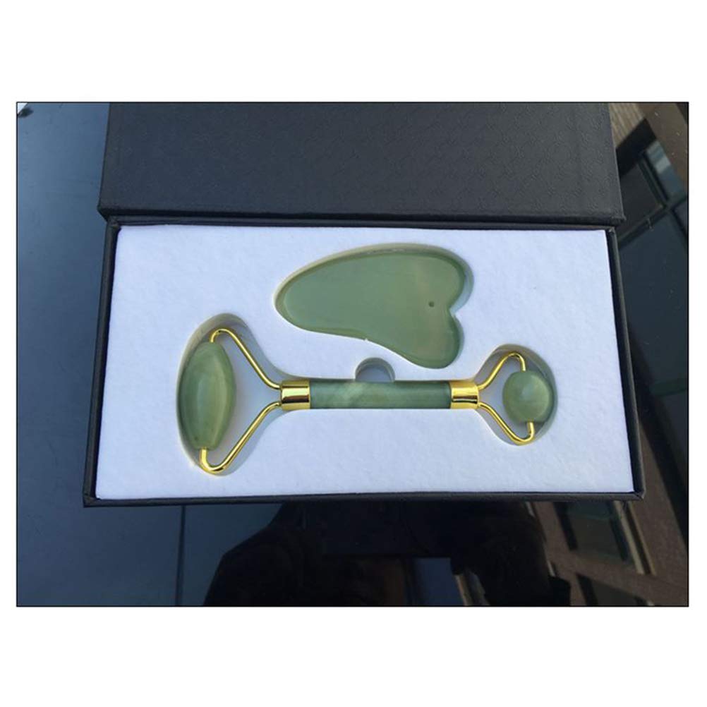rosenice Gua Sha Facial Tools Guasha Tool Gua Sha Jade Stone Manual Massage Sticks for Jawline Sculpting and Puffiness Reducing for Face Body Relieve Muscle Tensions Reduce Festive Gifts