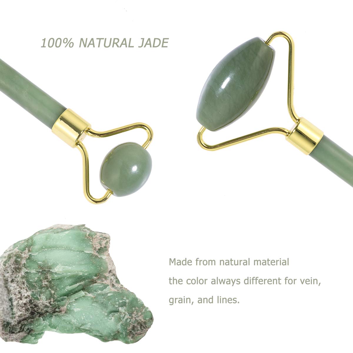rosenice Gua Sha Facial Tools Guasha Tool Gua Sha Jade Stone Manual Massage Sticks for Jawline Sculpting and Puffiness Reducing for Face Body Relieve Muscle Tensions Reduce Festive Gifts