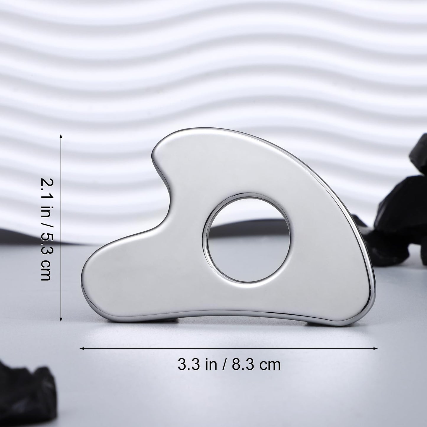rosenice Gua Sha Facial Tools Guasha Tool Gua Sha Jade Stone Manual Massage Sticks for Jawline Sculpting and Puffiness Reducing for Face Body Relieve Muscle Tensions Reduce Festive Gifts