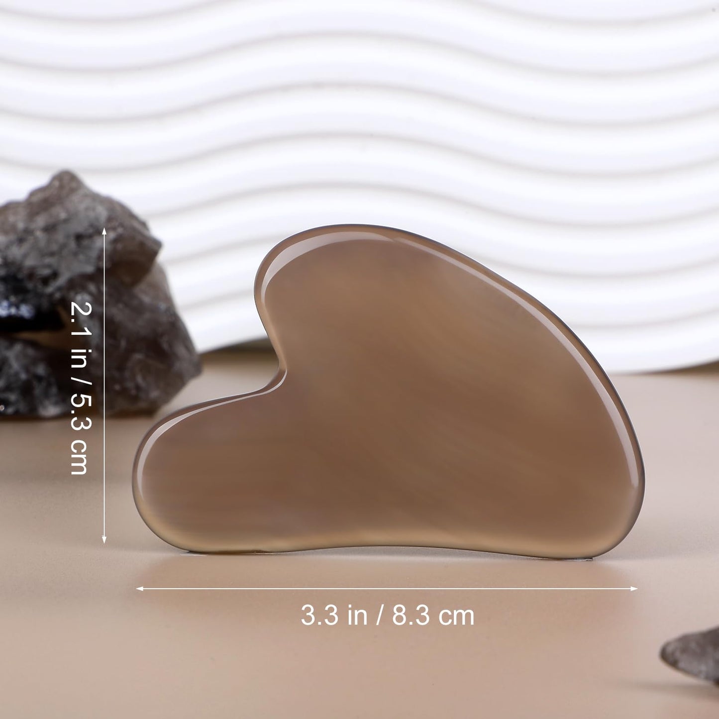 rosenice Gua Sha Facial Tools Guasha Tool Gua Sha Jade Stone Manual Massage Sticks for Jawline Sculpting and Puffiness Reducing for Face Body Relieve Muscle Tensions Reduce Festive Gifts