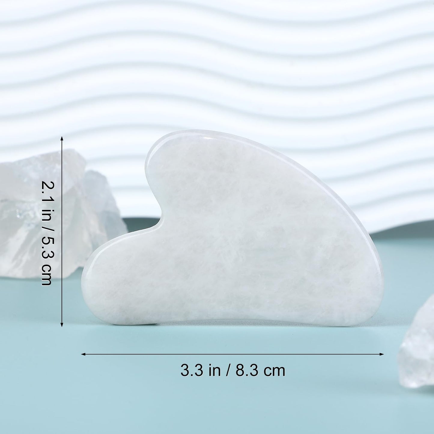 rosenice Gua Sha Facial Tools Guasha Tool Gua Sha Jade Stone Manual Massage Sticks for Jawline Sculpting and Puffiness Reducing for Face Body Relieve Muscle Tensions Reduce Festive Gifts