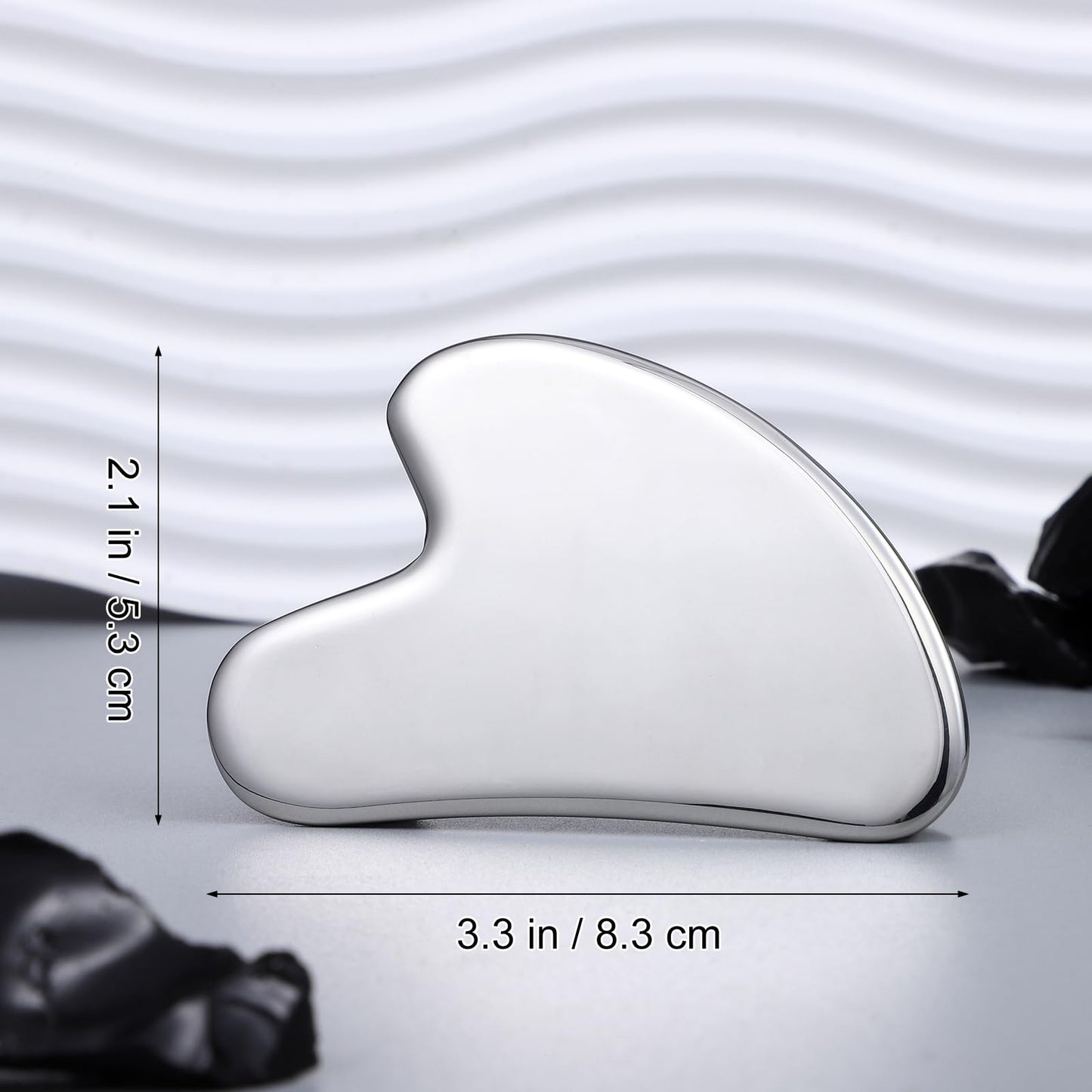 rosenice Gua Sha Facial Tools Guasha Tool Gua Sha Jade Stone Manual Massage Sticks for Jawline Sculpting and Puffiness Reducing for Face Body Relieve Muscle Tensions Reduce Festive Gifts