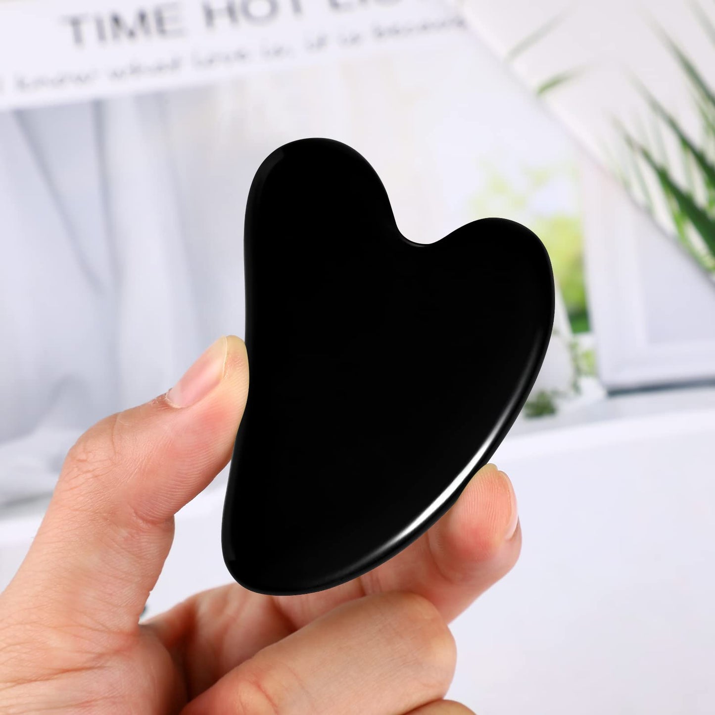 rosenice Gua Sha Facial Tools Guasha Tool Gua Sha Jade Stone Manual Massage Sticks for Jawline Sculpting and Puffiness Reducing for Face Body Relieve Muscle Tensions Reduce Festive Gifts