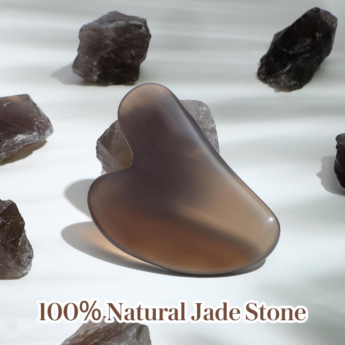 rosenice Gua Sha Facial Tools Guasha Tool Gua Sha Jade Stone Manual Massage Sticks for Jawline Sculpting and Puffiness Reducing for Face Body Relieve Muscle Tensions Reduce Festive Gifts