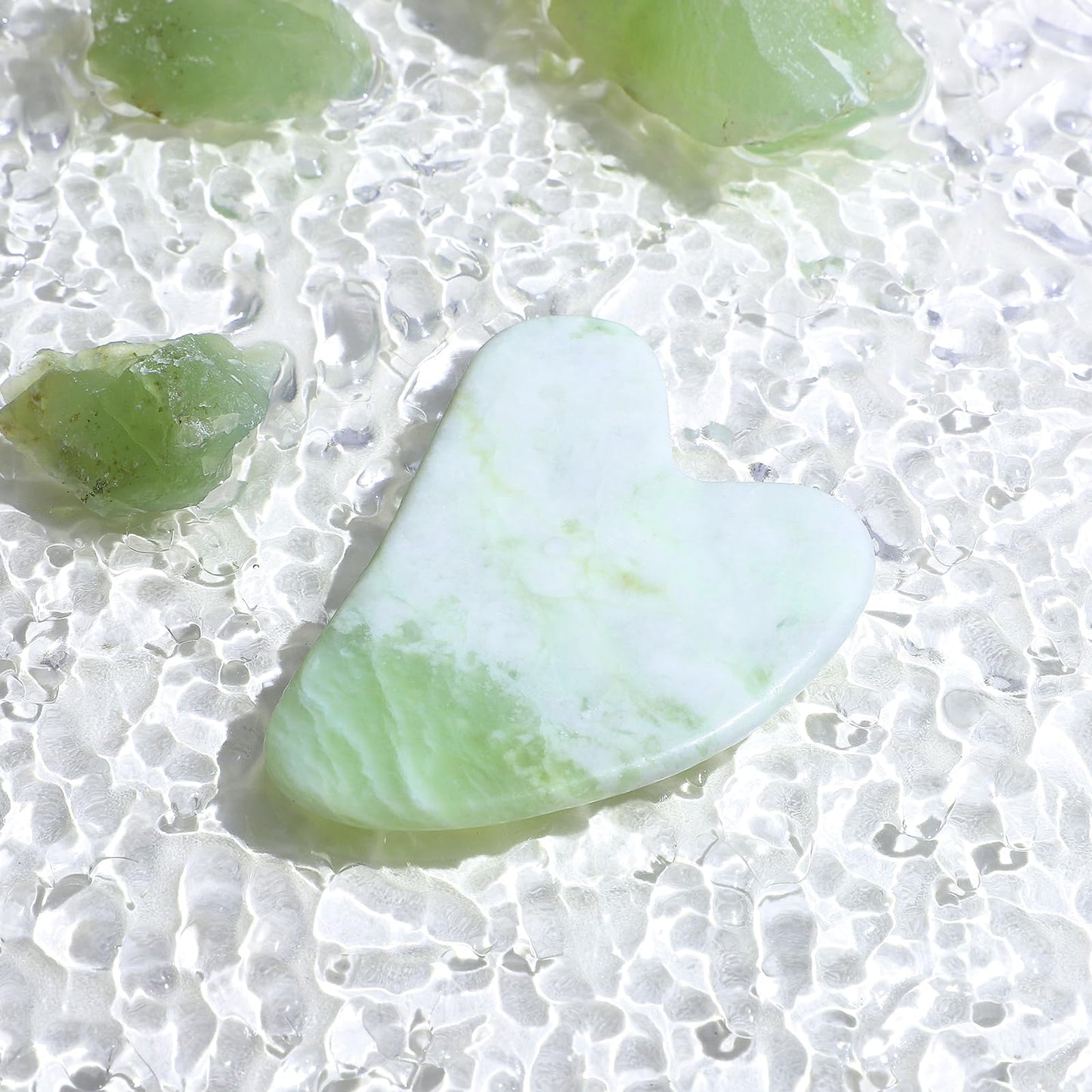 rosenice Gua Sha Facial Tools Guasha Tool Gua Sha Jade Stone Manual Massage Sticks for Jawline Sculpting and Puffiness Reducing for Face Body Relieve Muscle Tensions Reduce Festive Gifts