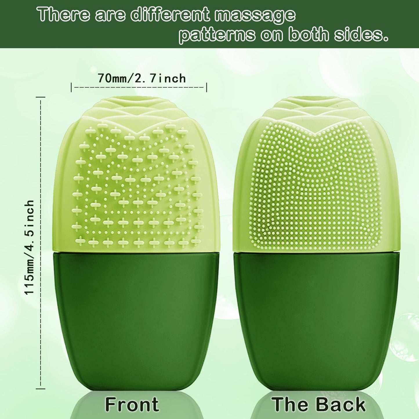 XHJRI Ice Cube Roller Massager for Face, Eyes and Neck Naturally Conditioning and Skin Care,De-Puff Eye Bags,Reduce Migraine Pain,Reusable Massage Silicone Ice Mold (Pink)