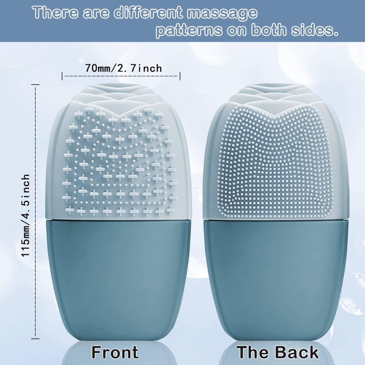 XHJRI Ice Cube Roller Massager for Face, Eyes and Neck Naturally Conditioning and Skin Care,De-Puff Eye Bags,Reduce Migraine Pain,Reusable Massage Silicone Ice Mold (Pink)