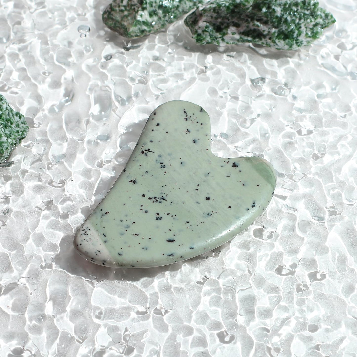 rosenice Gua Sha Facial Tools Guasha Tool Gua Sha Jade Stone Manual Massage Sticks for Jawline Sculpting and Puffiness Reducing for Face Body Relieve Muscle Tensions Reduce Festive Gifts