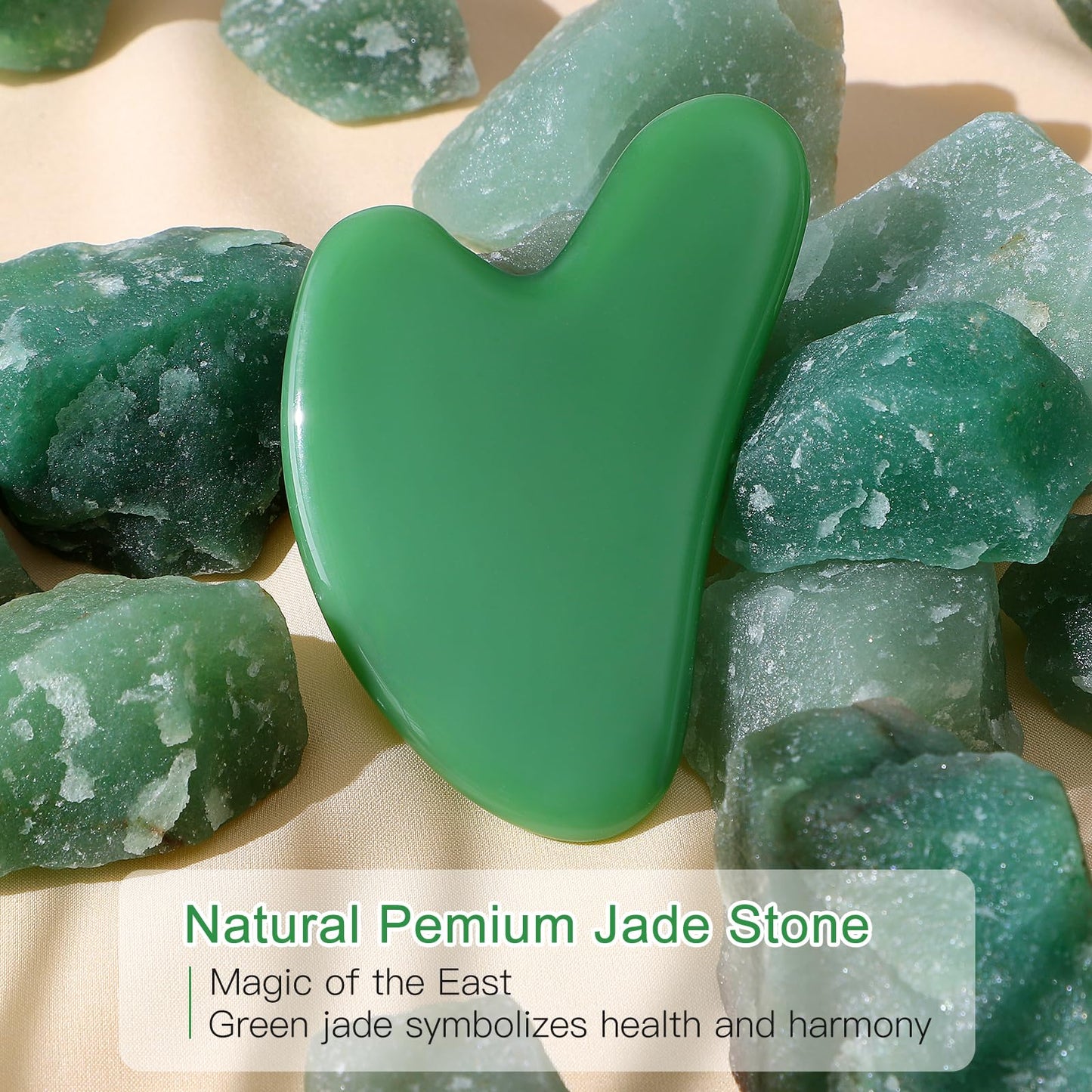 rosenice Gua Sha Facial Tools Guasha Tool Gua Sha Jade Stone Manual Massage Sticks for Jawline Sculpting and Puffiness Reducing for Face Body Relieve Muscle Tensions Reduce Festive Gifts