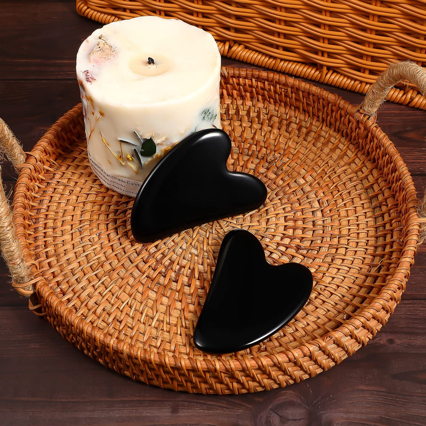 rosenice Gua Sha Facial Tools Guasha Tool Gua Sha Jade Stone Manual Massage Sticks for Jawline Sculpting and Puffiness Reducing for Face Body Relieve Muscle Tensions Reduce Festive Gifts