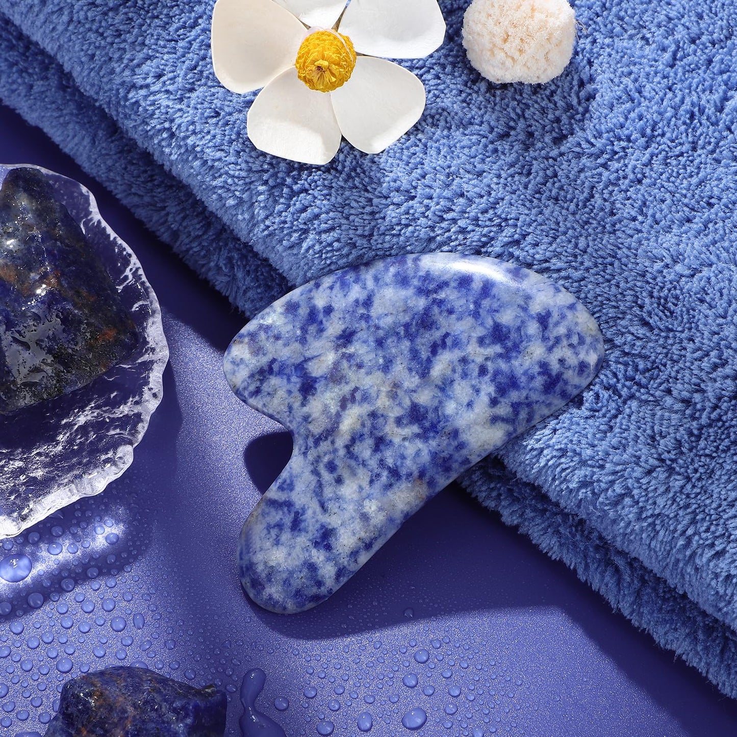 rosenice Gua Sha Facial Tools Guasha Tool Gua Sha Jade Stone Manual Massage Sticks for Jawline Sculpting and Puffiness Reducing for Face Body Relieve Muscle Tensions Reduce Festive Gifts